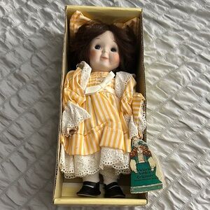Victorian Style Doll with Yellow Dress